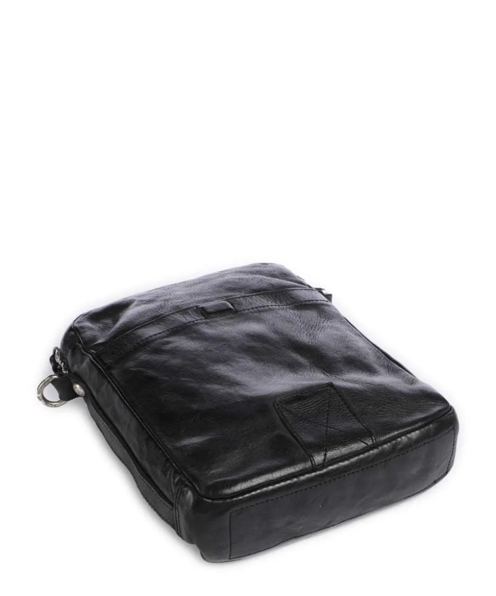 Umhängetasche Rindsleder schwarz