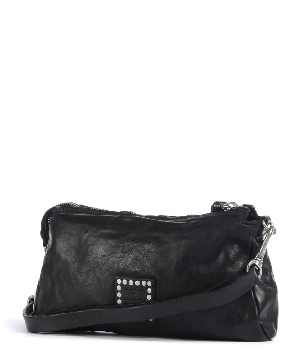 Umhängetasche Rindsleder schwarz