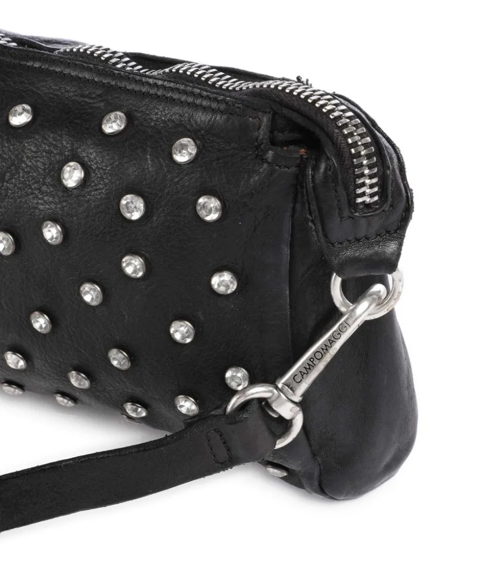 Umhängetasche Rindsleder schwarz