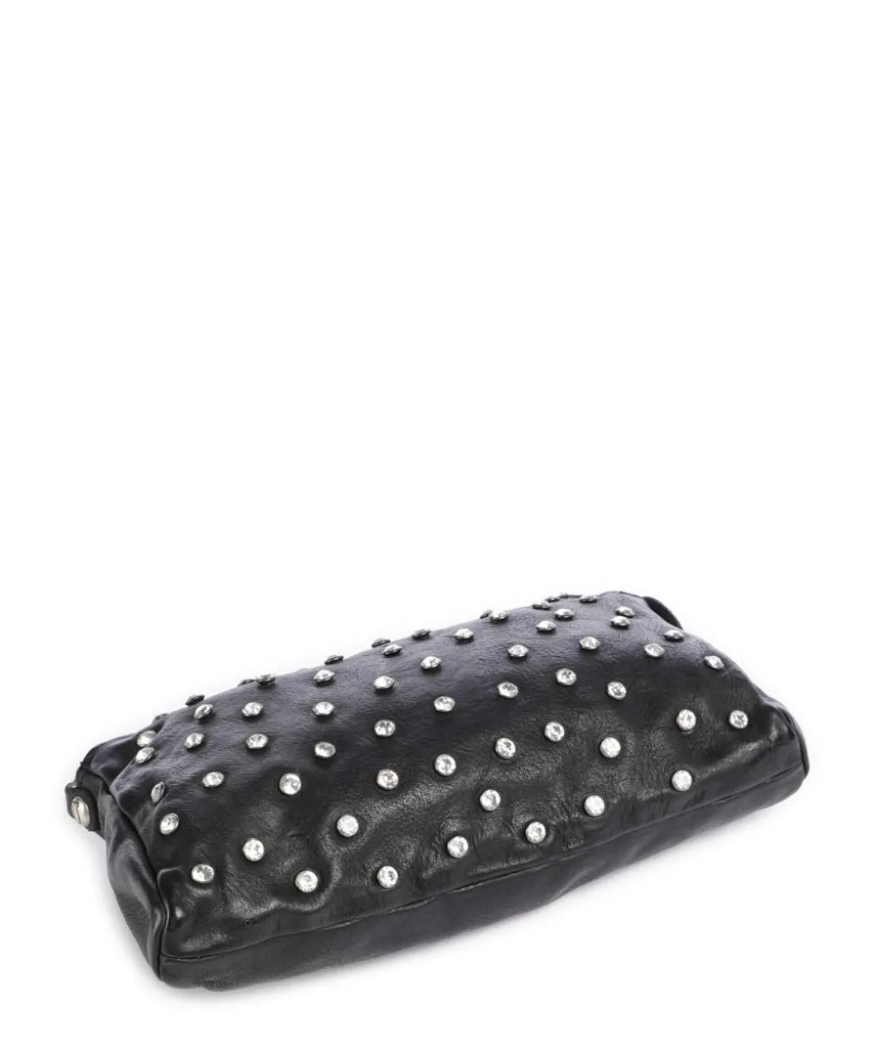 Umhängetasche Rindsleder schwarz