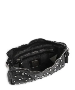 Umhängetasche Rindsleder schwarz