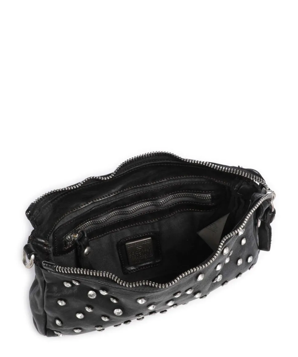 Umhängetasche Rindsleder schwarz