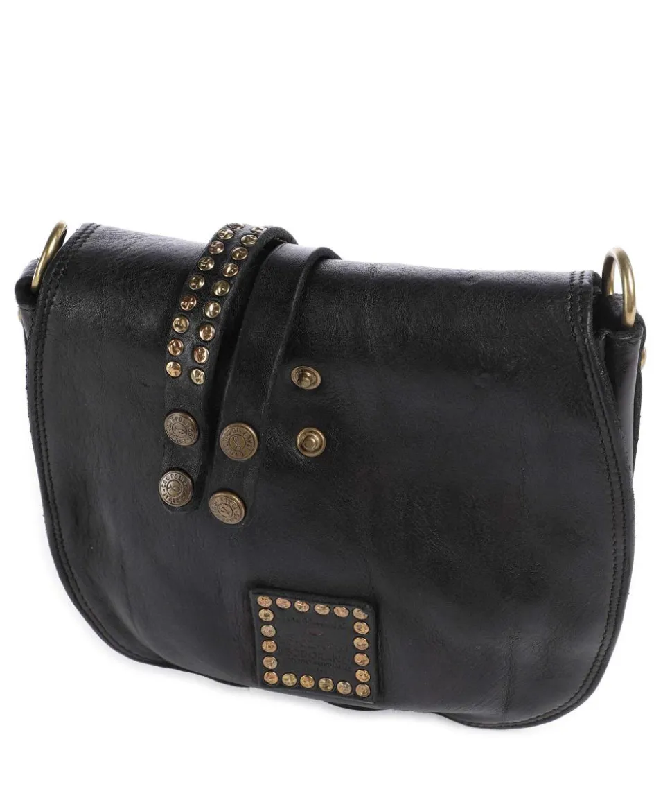 Umhängetasche Rindsleder schwarz