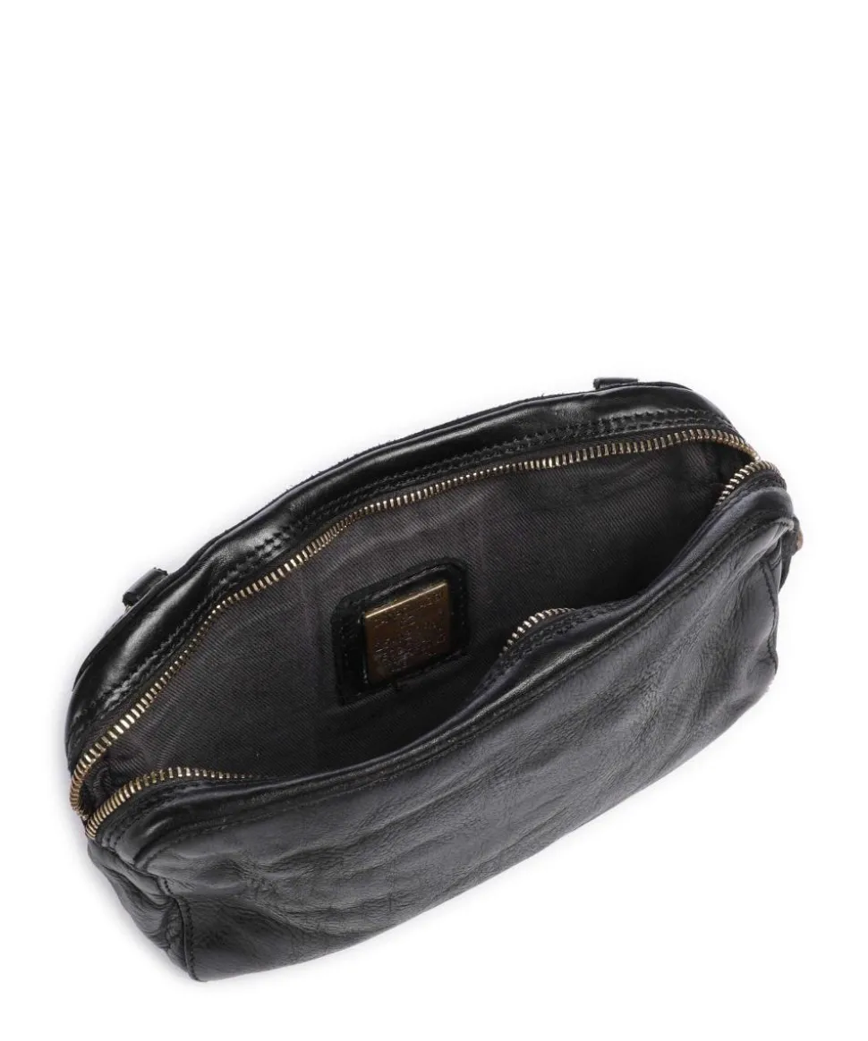 Umhängetasche Rindsleder schwarz