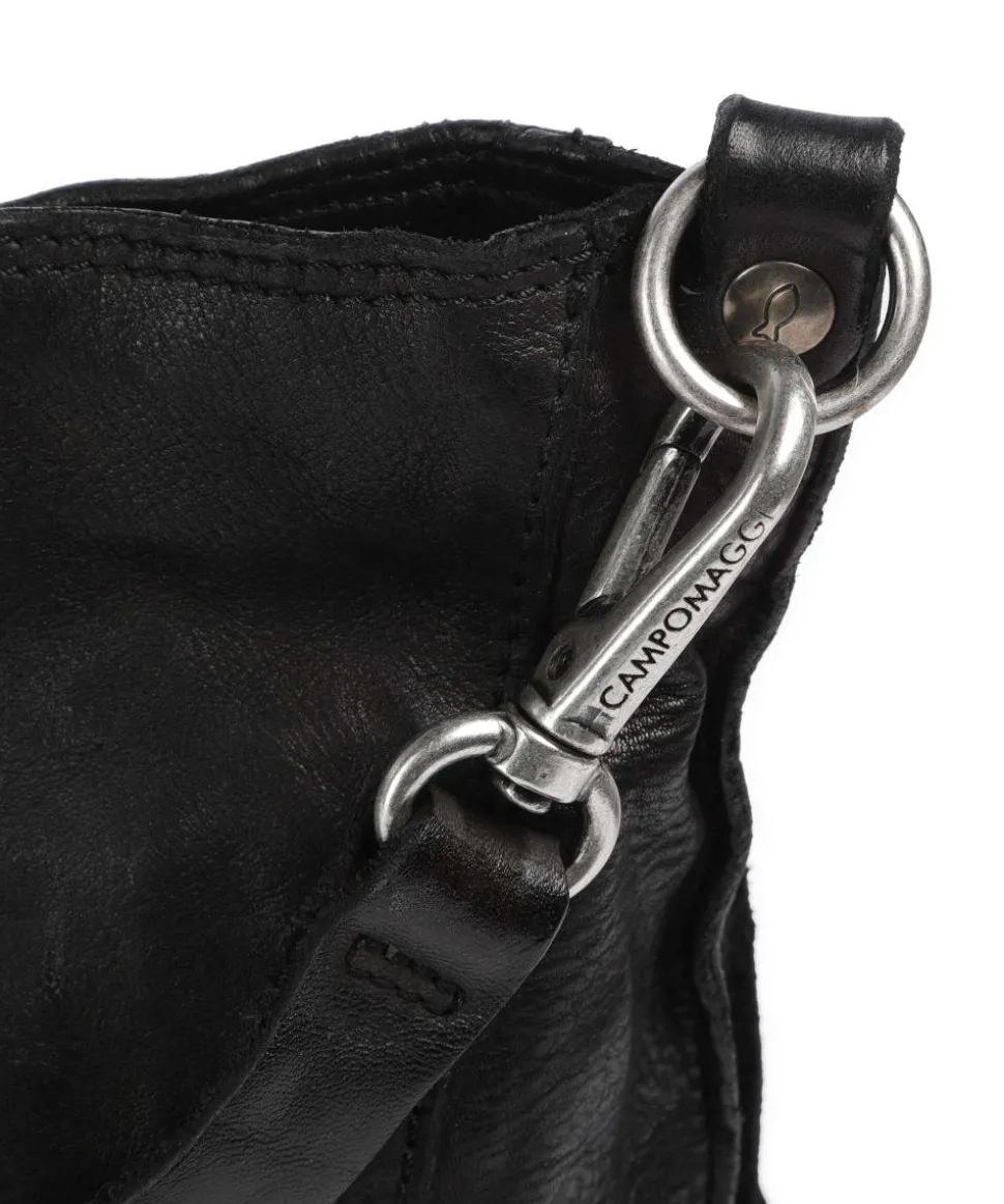 Umhängetasche Rindsleder schwarz