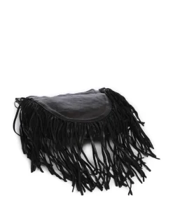 Umhängetasche Rindsleder schwarz