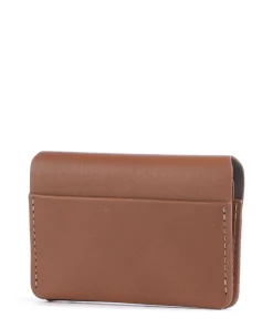 Under Cover RFID Kreditkartenetui fein genarbtes Leder karamellbraun