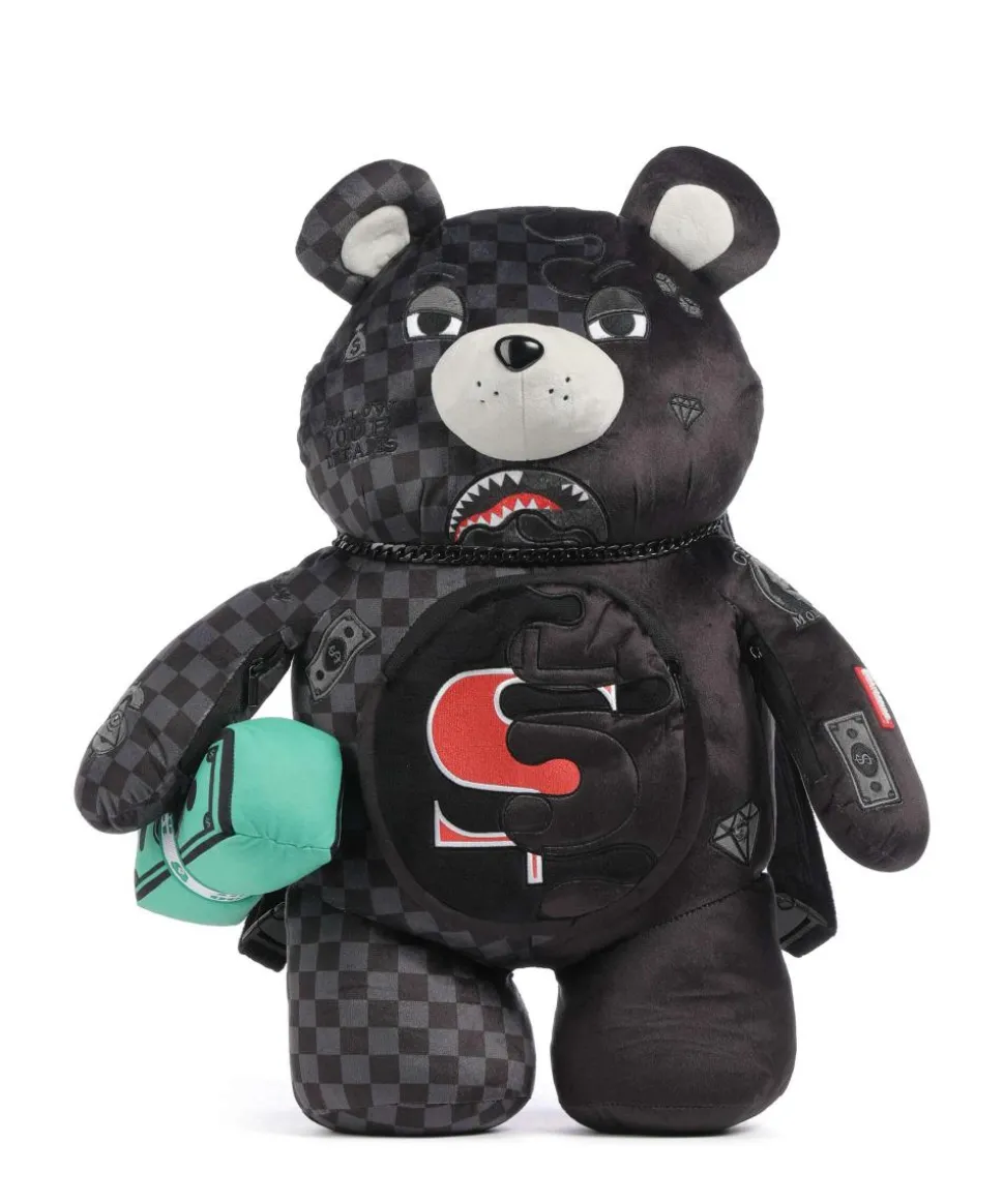 Unfinished Shark Teddy Bear Rucksack Polyester schwarz