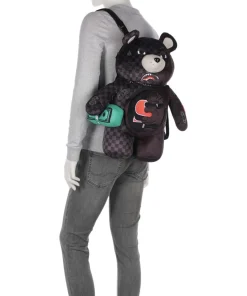 Unfinished Shark Teddy Bear Rucksack Polyester schwarz