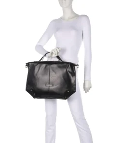 Unica Handtasche fein genarbtes Rindsleder schwarz