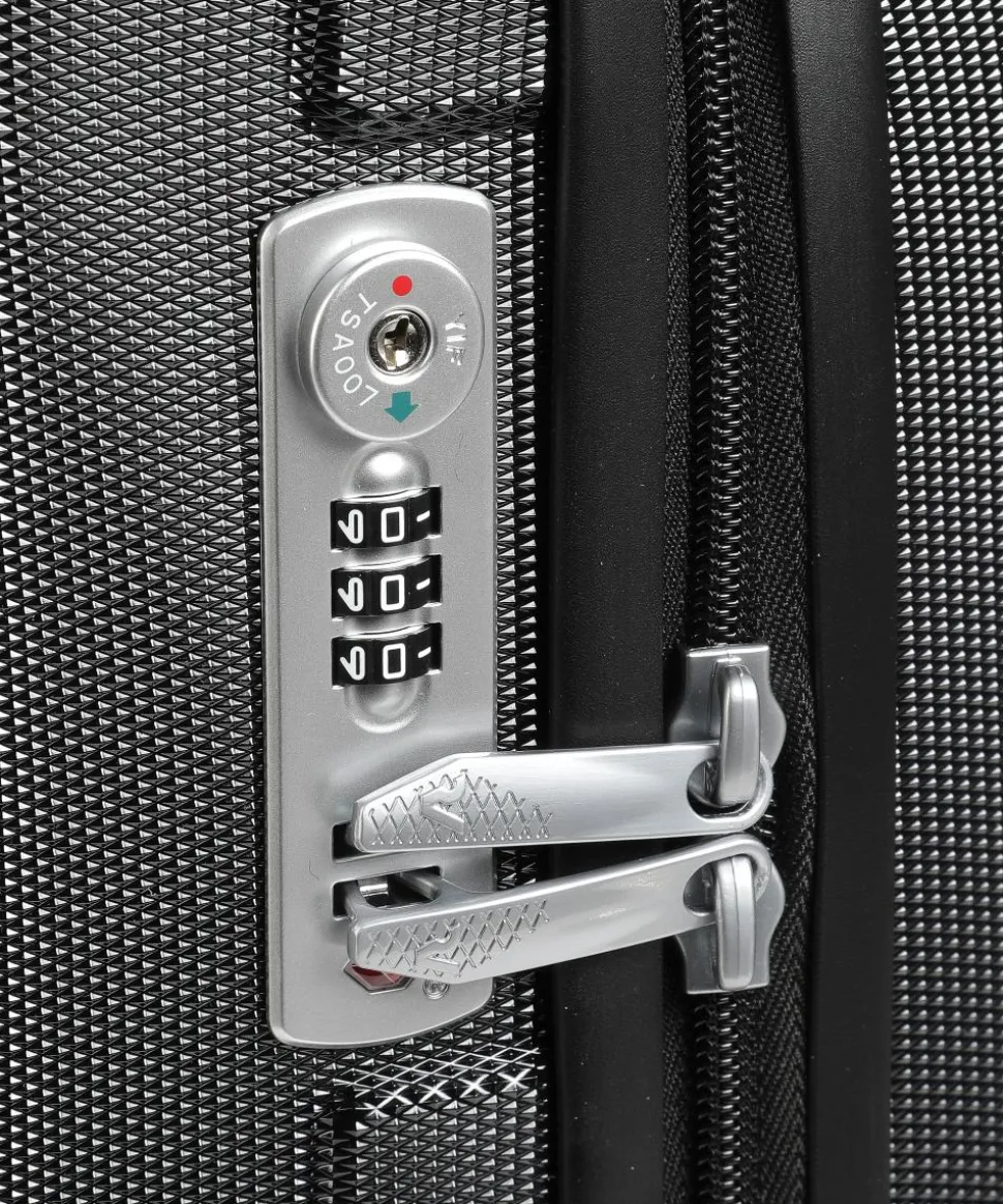 Unica 4-Rollen Trolley schwarz 55 cm