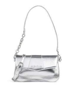 Unika Schultertasche Lederimitat silber