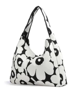 Unikko Knitted Beuteltasche Baumwolle schwarz/weiß