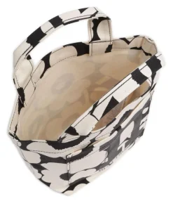 Unikko Mono Mini Handtasche Canvas natur/schwarz