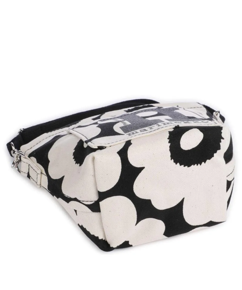 Unikko Mono Mini Umhängetasche Canvas natur/schwarz