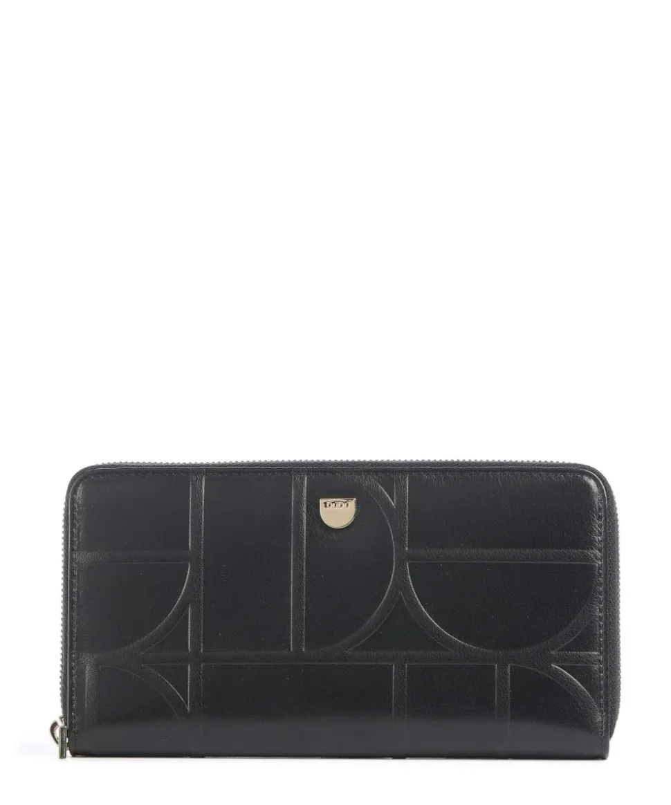 Up! RFID Geldbörse fein genarbtes Leder schwarz