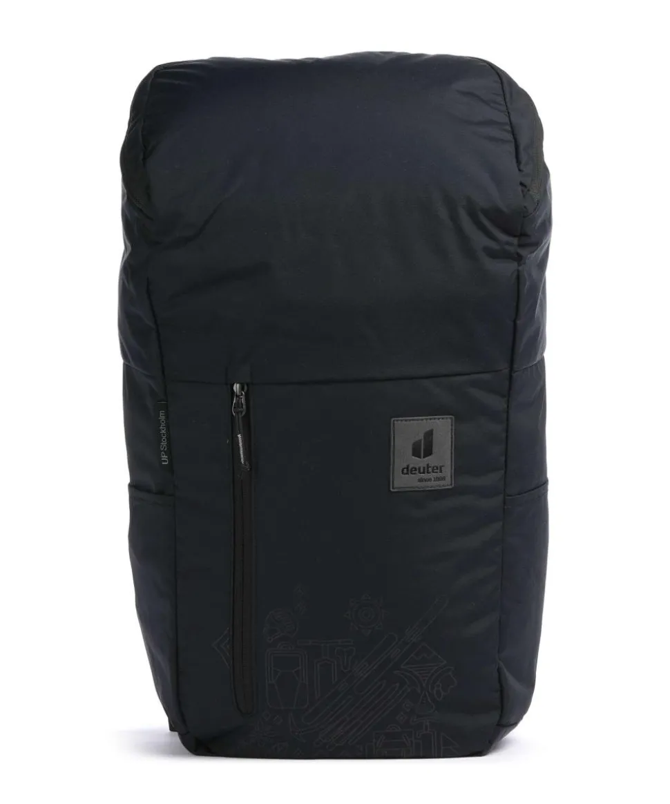 UP Stockholm Rucksack 15″ recyceltes Polyester schwarz