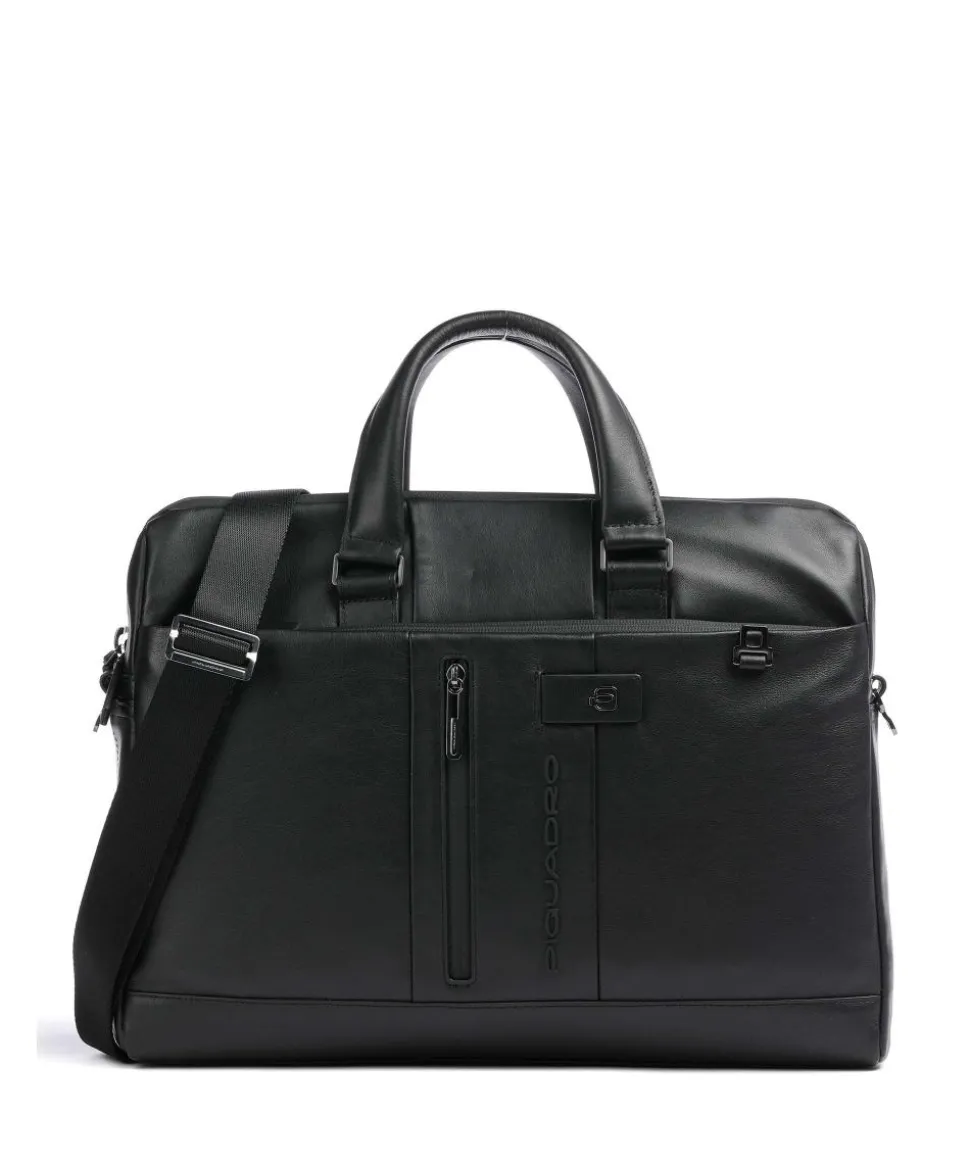 Urban Aktentasche 15″ genarbtes Rindsleder schwarz