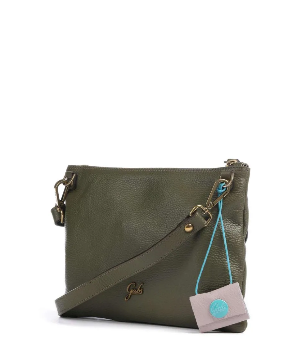 Urban Beyonce Schultertasche genarbtes Kalbsleder olivgrün