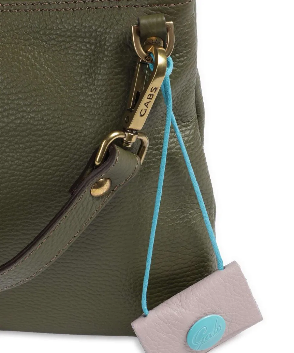 Urban Beyonce Schultertasche genarbtes Kalbsleder olivgrün