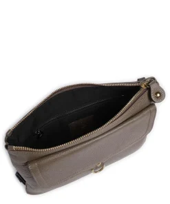 Urban Beyonce Schultertasche genarbtes Kalbsleder mud