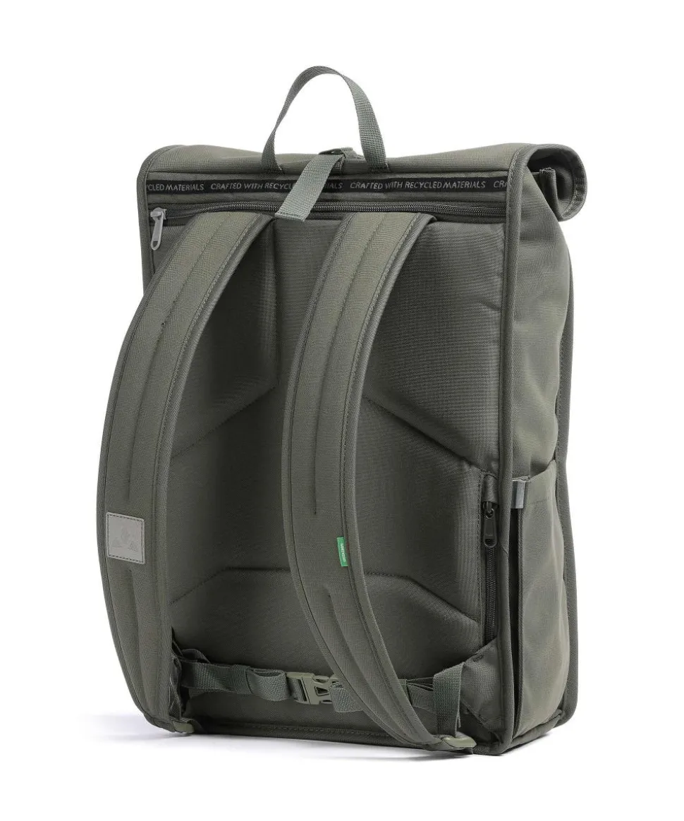 Urban Coreway Rolltop Rucksack 15″ Canvas, recyceltes Polyester khaki