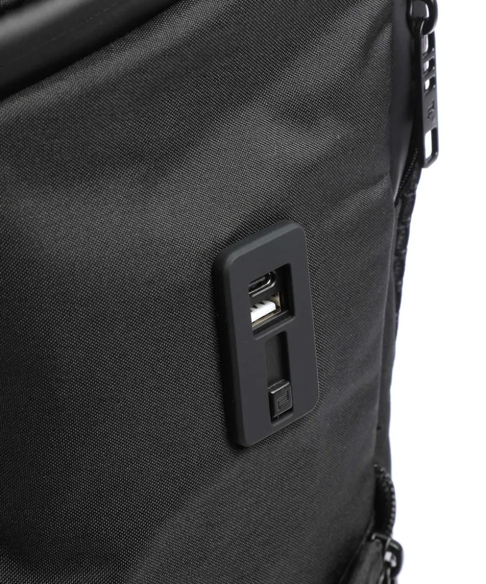 Urban Eco M1 Wanderrucksack 13″ recyceltes Polyester, Polyurethane schwarz