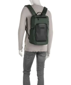 Urban Eco S Laptop-Rucksack 13″ Polyurethane, recyceltes Polyester grün/schwarz