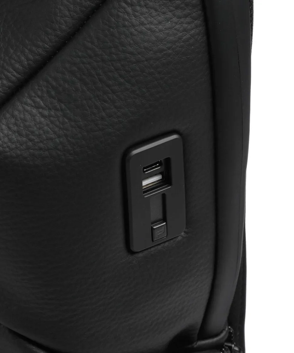 Urban Eco XS Rucksack 13″ recyceltes Leder schwarz