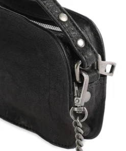 Urban Helena Umhängetasche fein genarbtes Leder schwarz