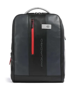 Urban Laptop-Rucksack 15″ fein genarbtes Rindsleder anthrazit