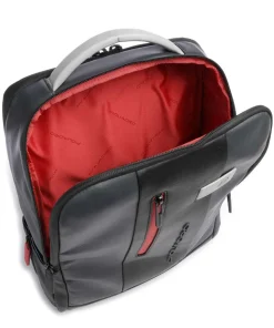 Urban Laptop-Rucksack 15″ fein genarbtes Rindsleder anthrazit