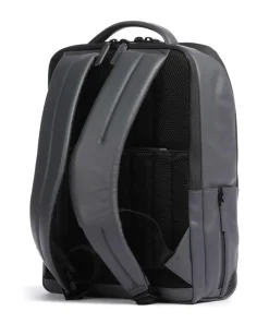 Urban Laptop-Rucksack 15″ fein genarbtes Rindsleder dunkelgrau
