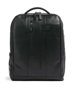 Urban Laptop-Rucksack 15″ fein genarbtes Rindsleder schwarz