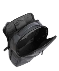 Urban Laptop-Rucksack 14″ fein genarbtes Rindsleder grau