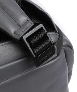 Urban LED Laptop-Rucksack 15″ Leder grau