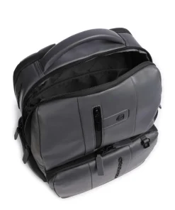 Urban LED Laptop-Rucksack 15″ Leder grau
