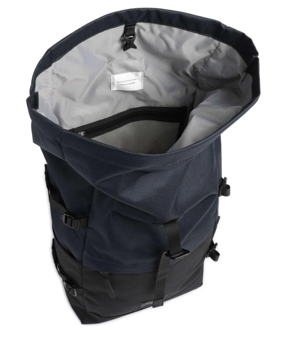 Urban Outdoor Bernt Rucksack 13″ recyceltes Ripstop-Polyester schwarz/blau