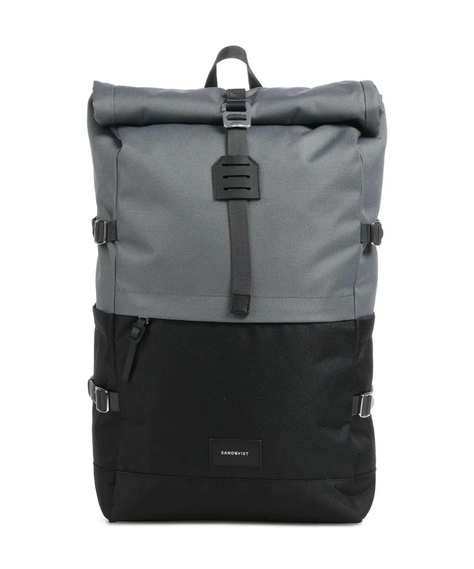 Urban Outdoor Bernt Rucksack 13″ recyceltes Ripstop-Polyester schwarz/grau