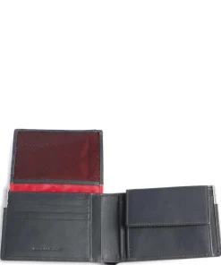 Urban RFID Geldbörse fein genarbtes Rindsleder grau/schwarz