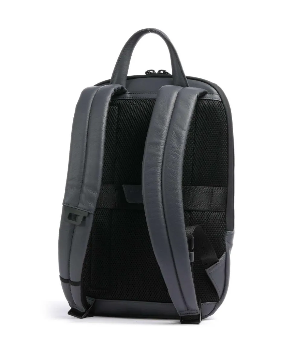 Urban RFID Laptop-Rucksack 13″ Leder grau