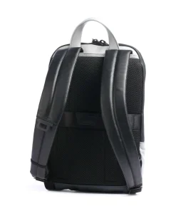 Urban RFID Laptop-Rucksack 13″ Leder grau/schwarz