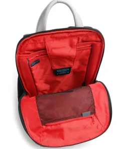 Urban RFID Laptop-Rucksack 13″ Leder grau/schwarz