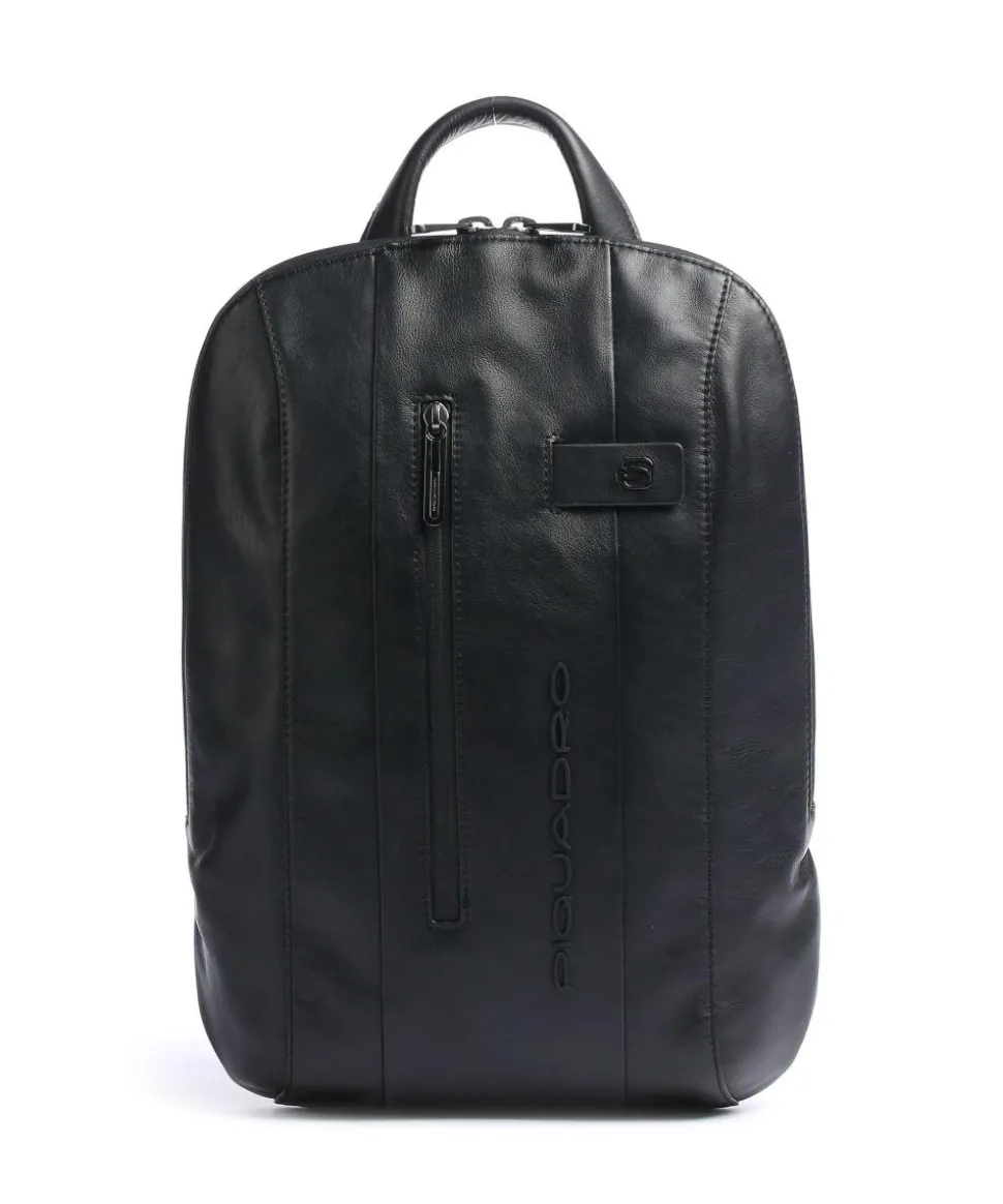 Urban RFID Laptop-Rucksack 13″ Leder schwarz