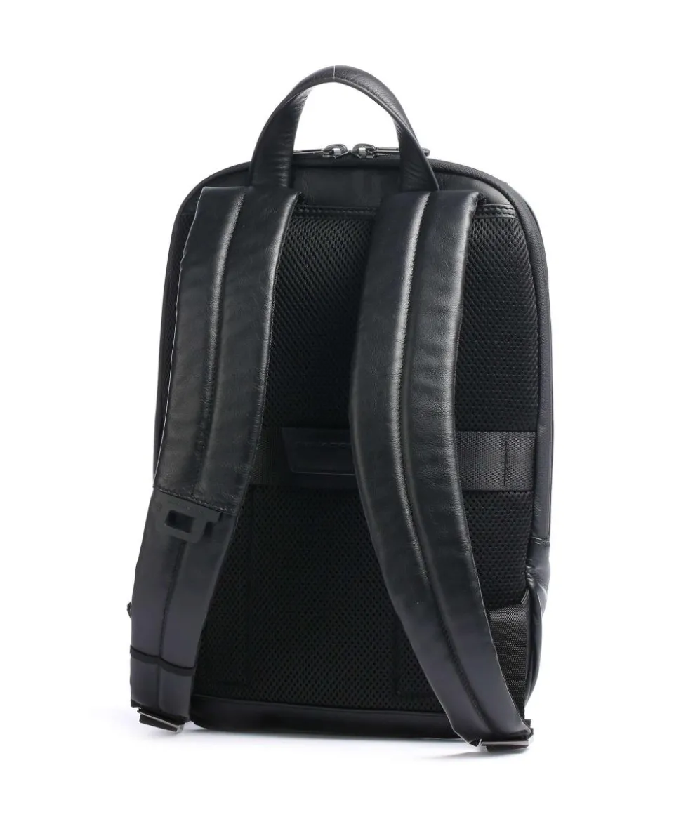 Urban RFID Laptop-Rucksack 13″ Leder schwarz