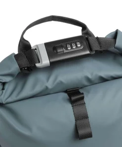 Urban Rolltop Rucksack 16″ recyceltes Polyester blaugrau