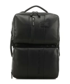 Urban Rucksack 17.3″ fein genarbtes Rindsleder schwarz