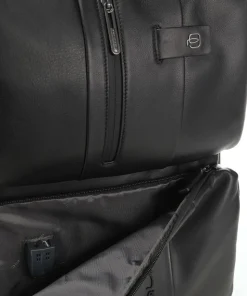 Urban Rucksack 17.3″ fein genarbtes Rindsleder schwarz