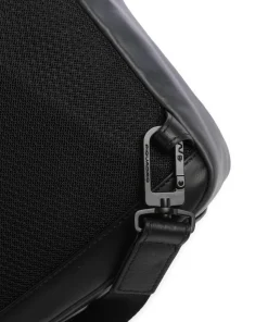 Urban Slingbag genarbtes Rindsleder schwarz/grau