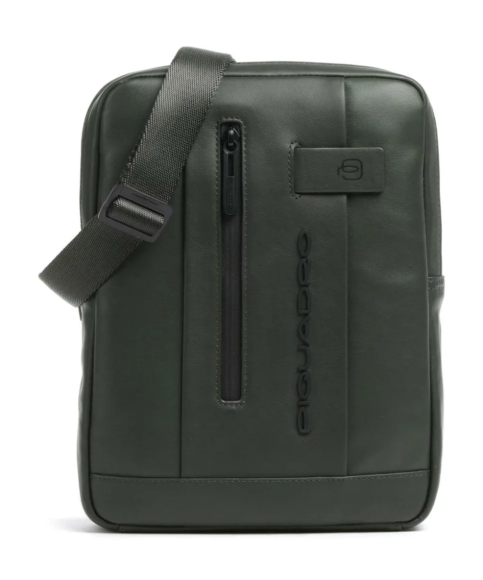 Urban Umhängetasche fein genarbtes Rindsleder dunkelgrün